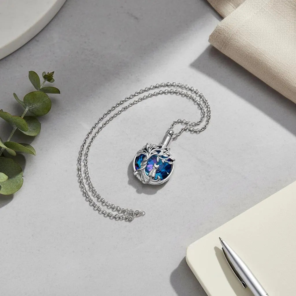 Circle Tree‑of‑Life Keepsake Necklace