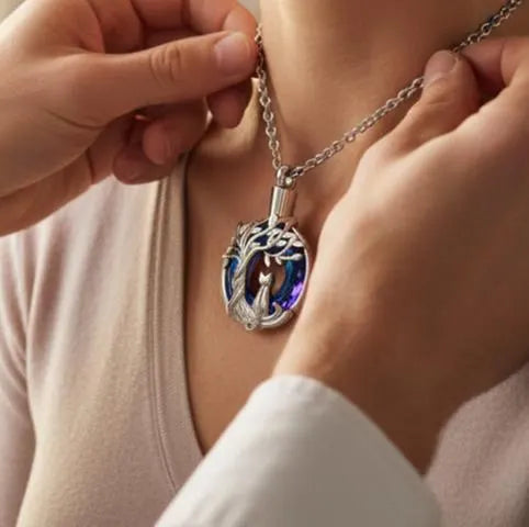 Circle Tree‑of‑Life Keepsake Necklace