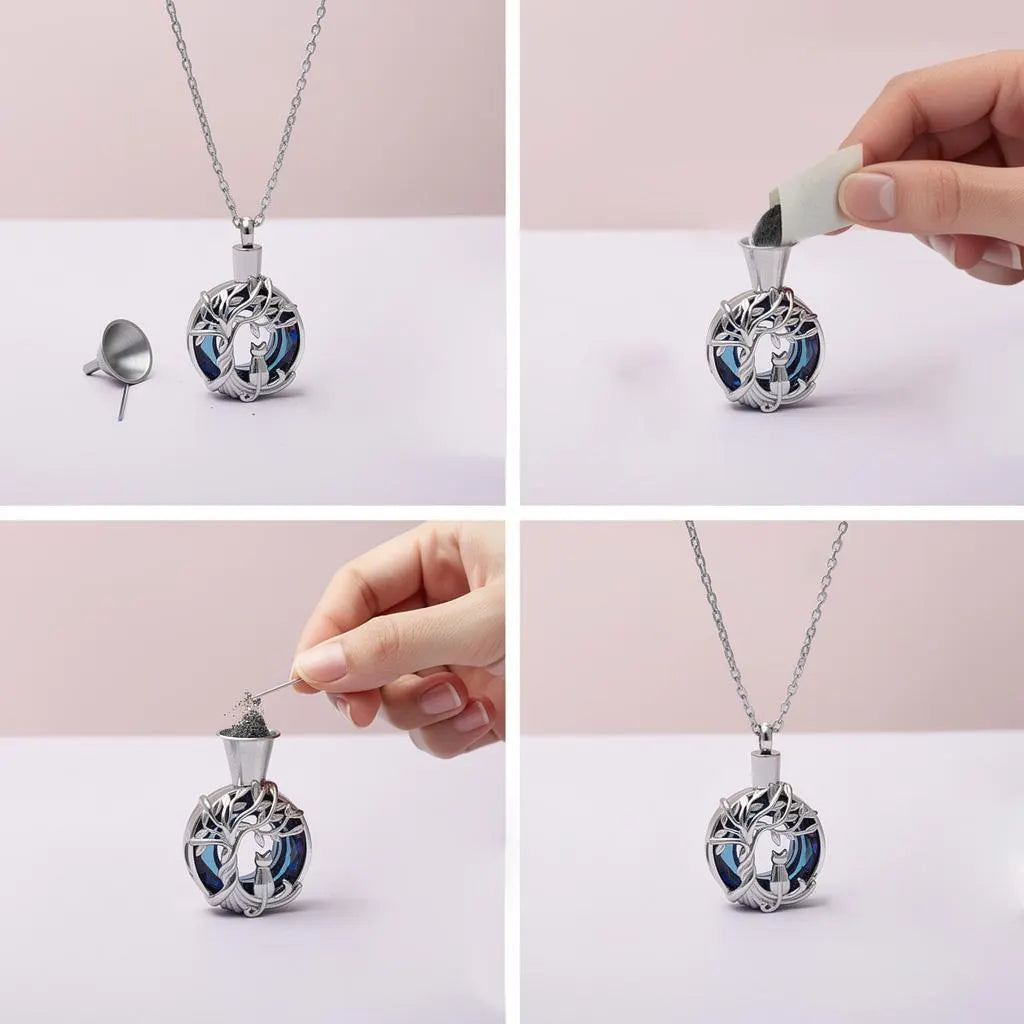 Circle Tree‑of‑Life Keepsake Necklace