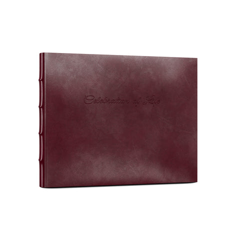 Leather Memorial Guest Book