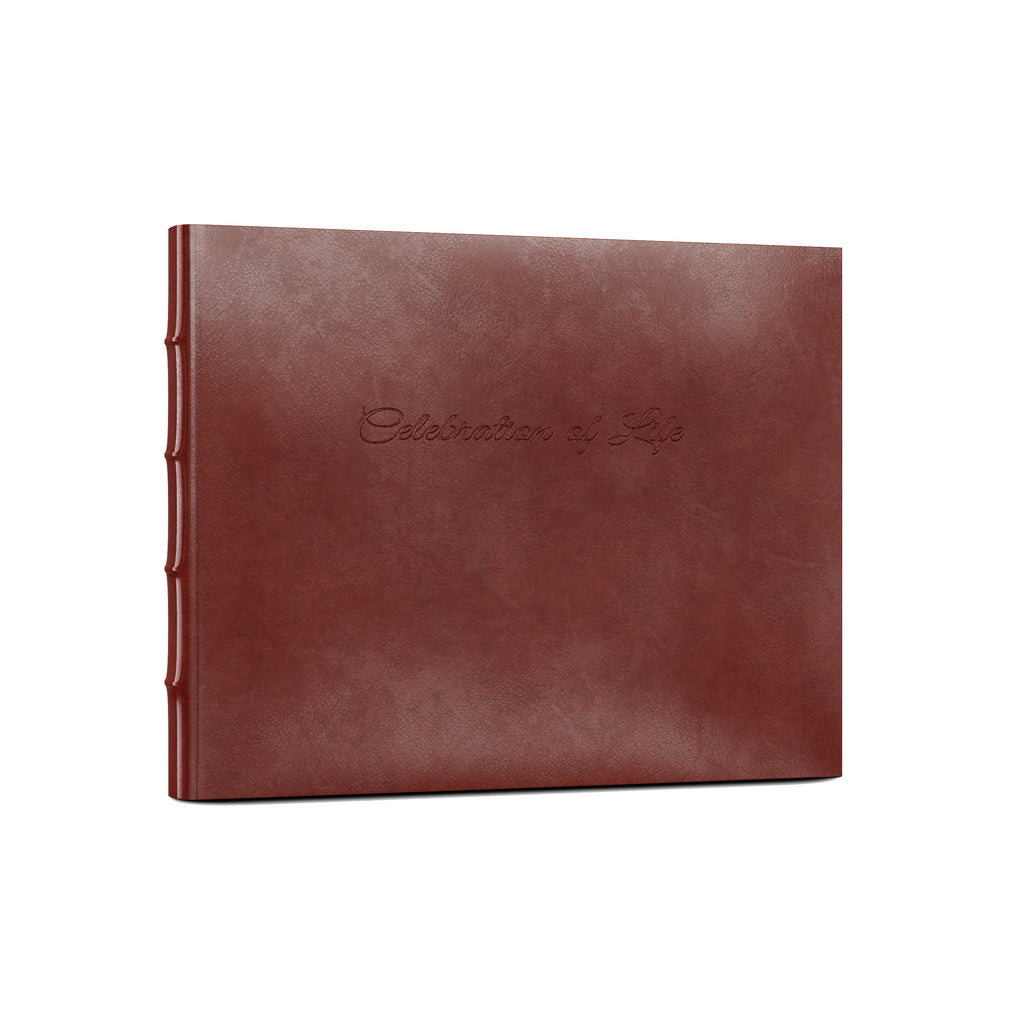 Leather Memorial Guest Book