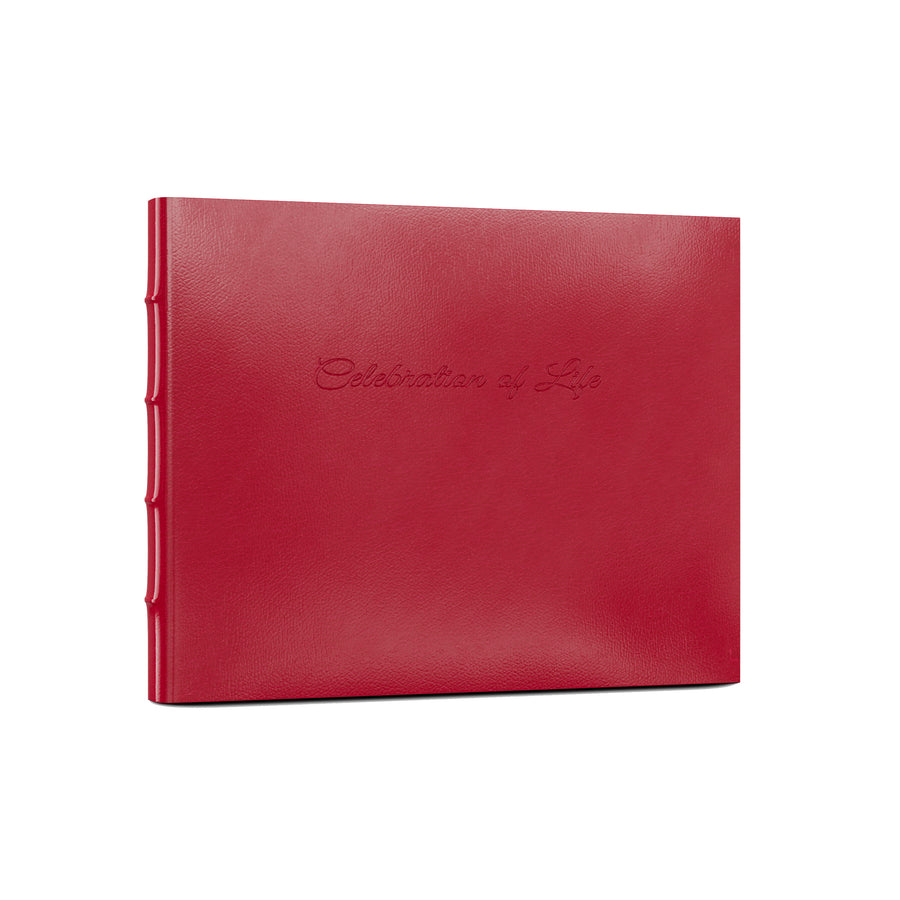 Leather Memorial Guest Book