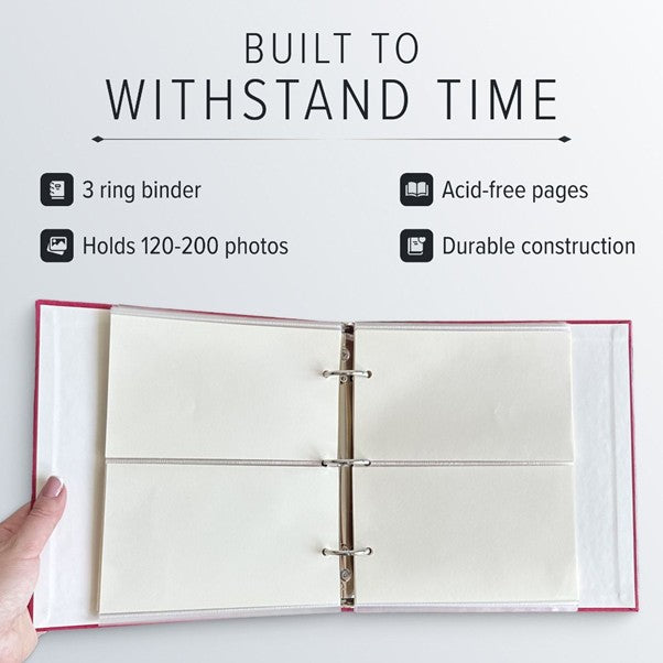 Leather Compact Photo Album | with Window
