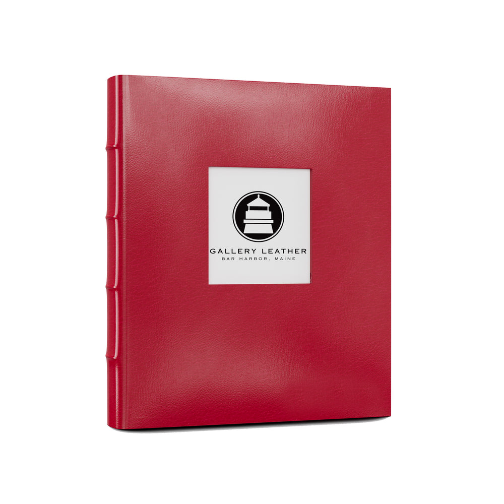 Leather Compact Photo Album | with Window