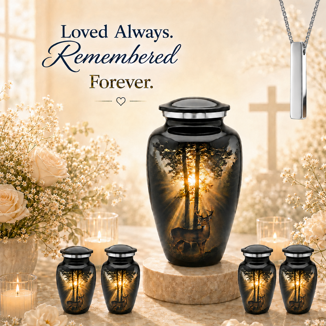 Deer Cremation Urn