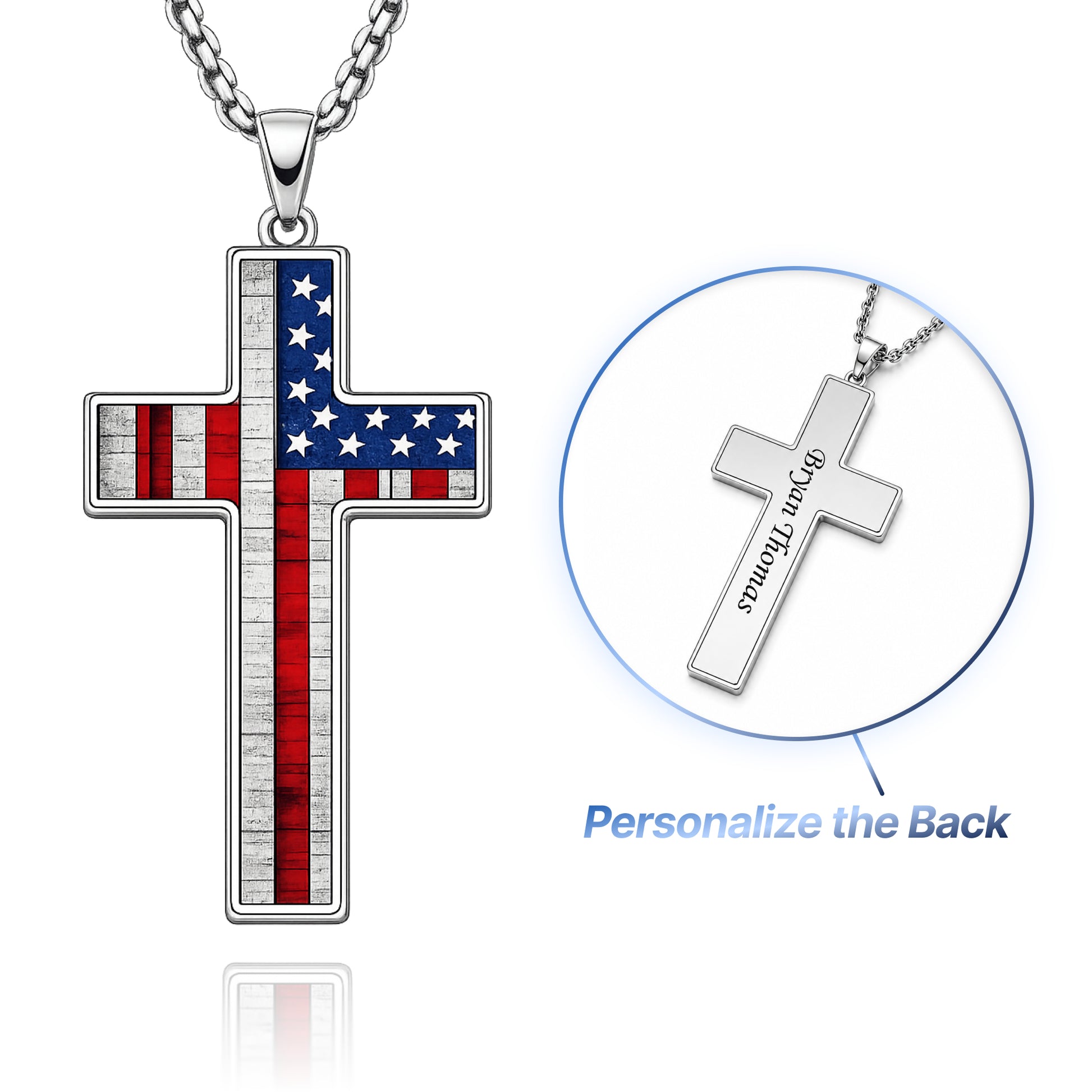 Cross Cremation Keepsake Necklace