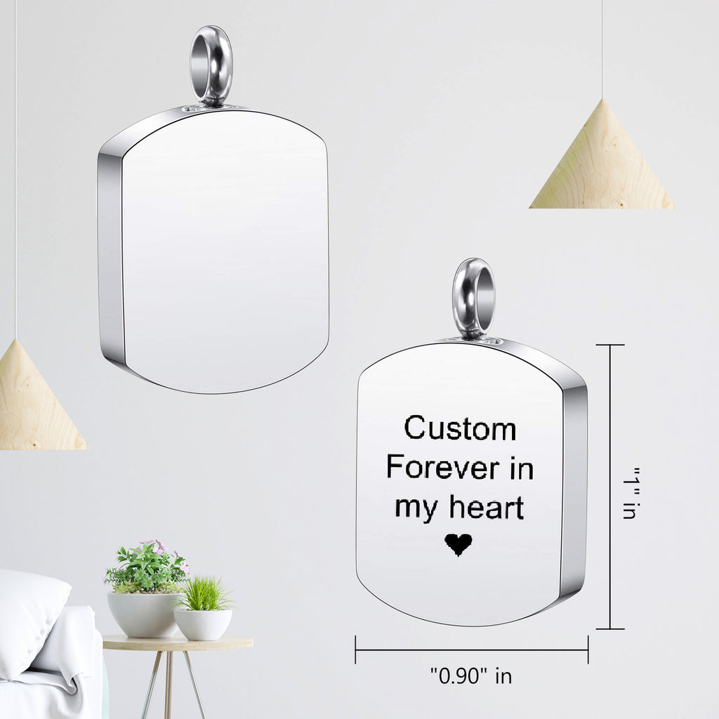 Minimalist Engravable Urn Necklace