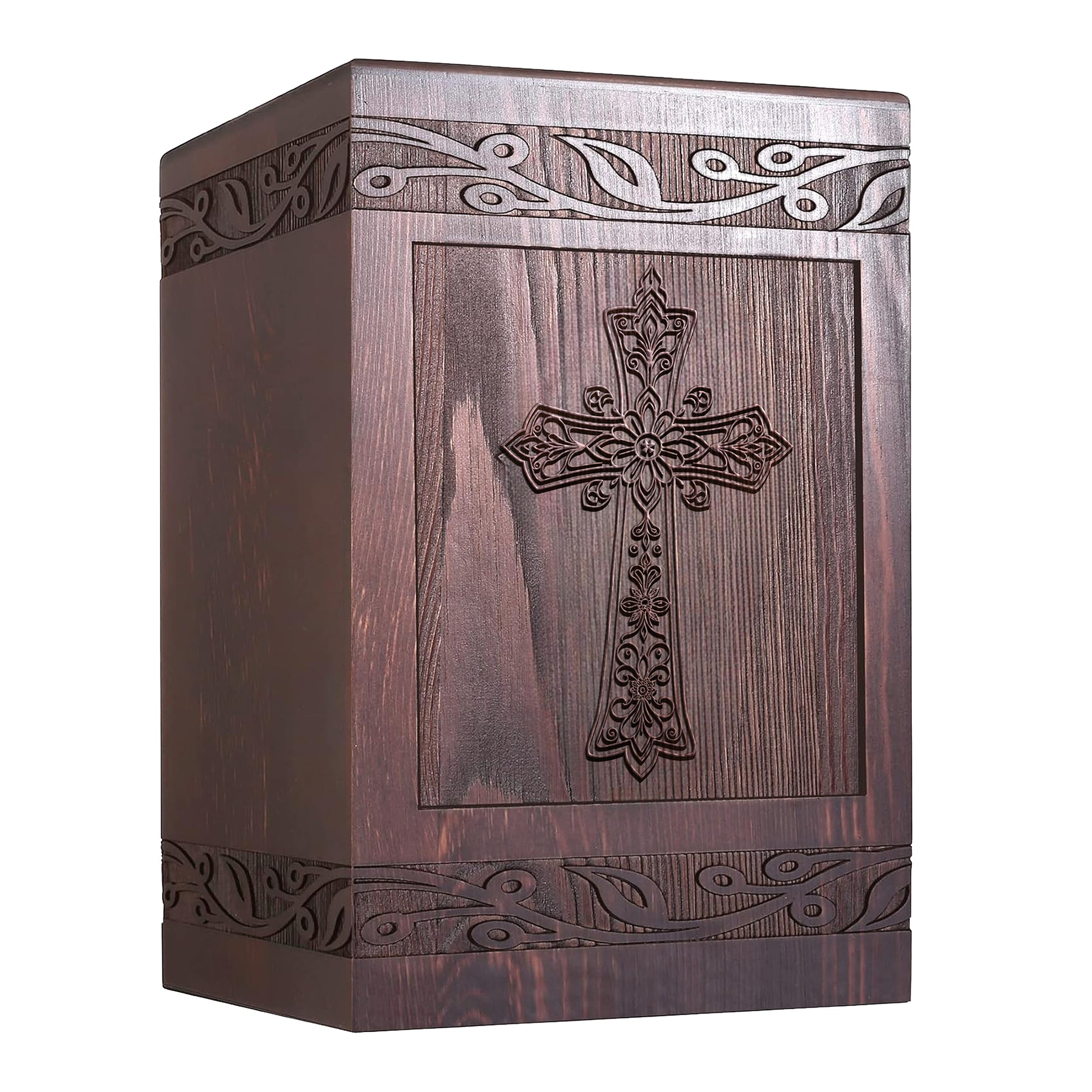 DearlyDone Wooden Cross Urn