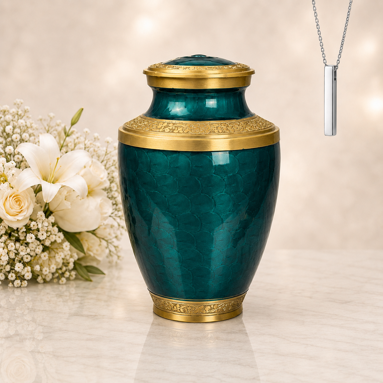 Emerald Legacy Cremation Urn
