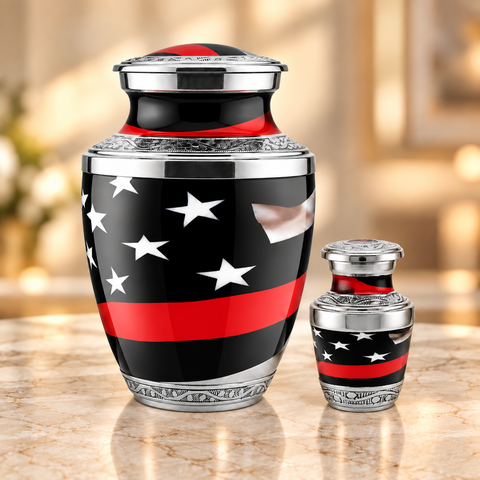 Eagle American Flag Urn