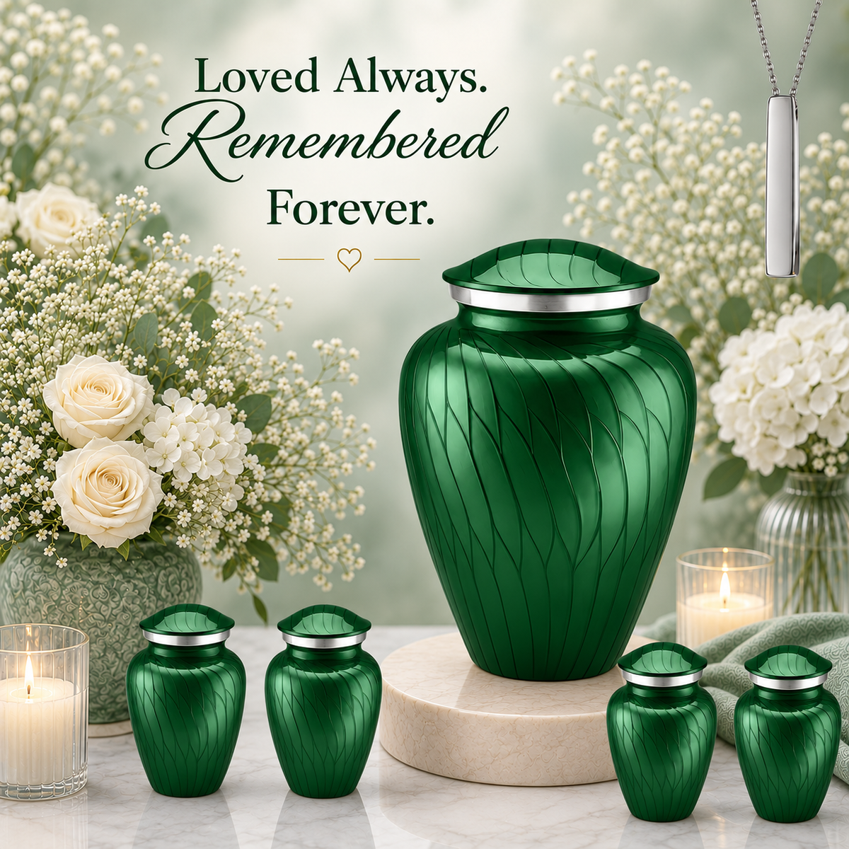 Serenity Curve Pearl Urn