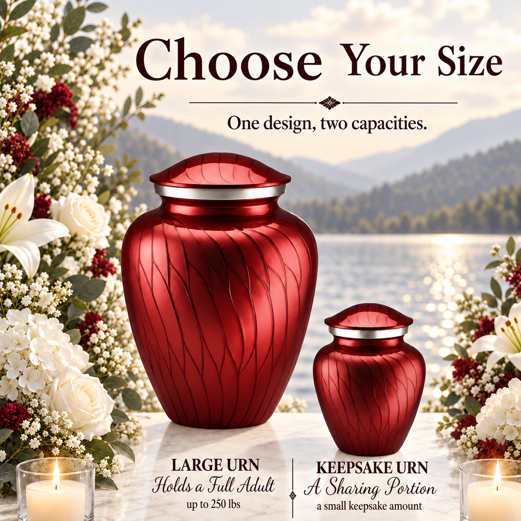Serenity Curve Pearl Urn