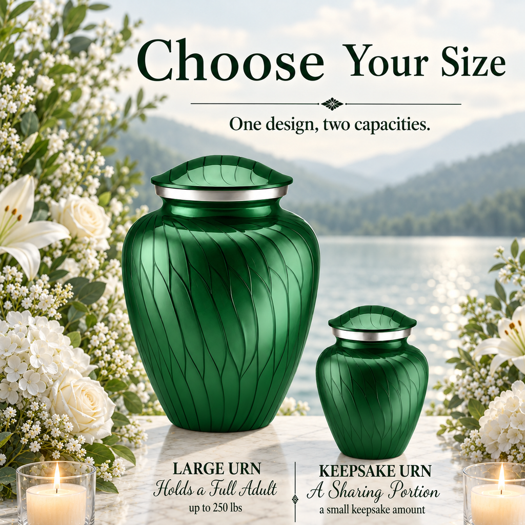 Serenity Curve Pearl Urn