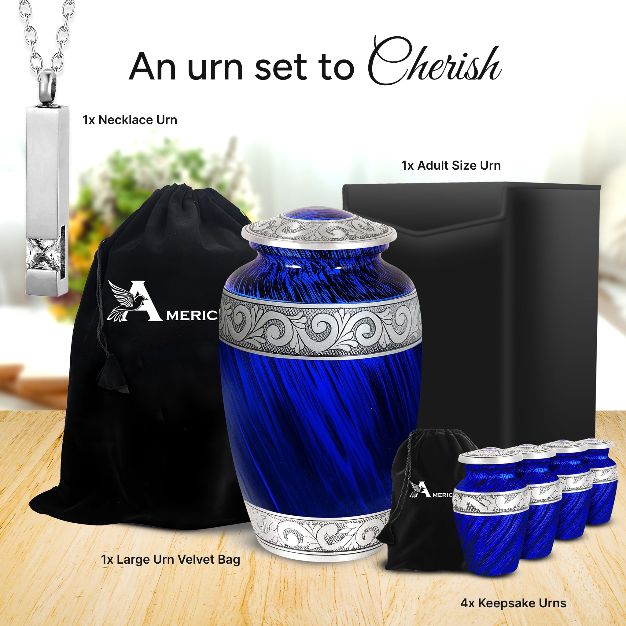Eternal Blue Urn