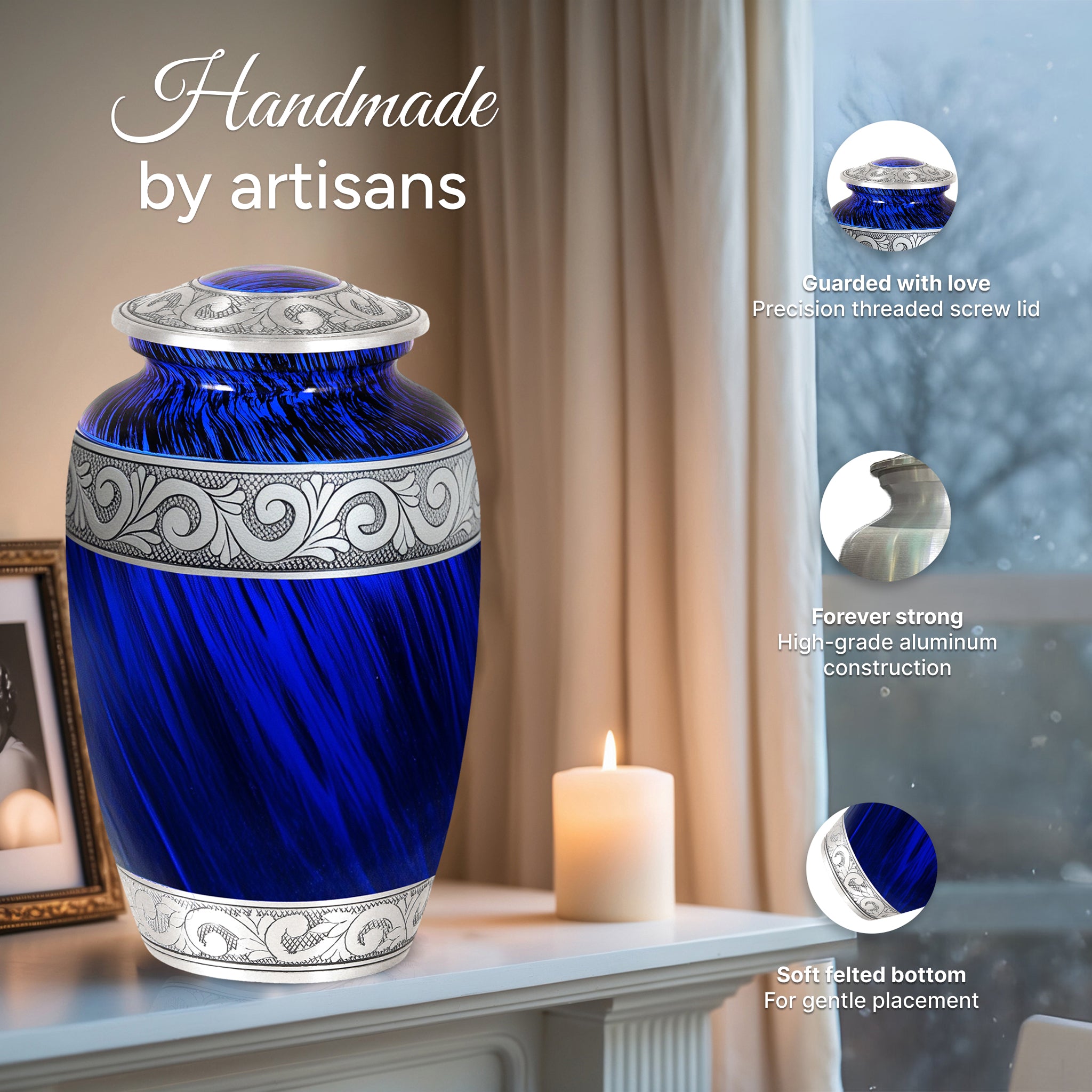 Eternal Blue Urn