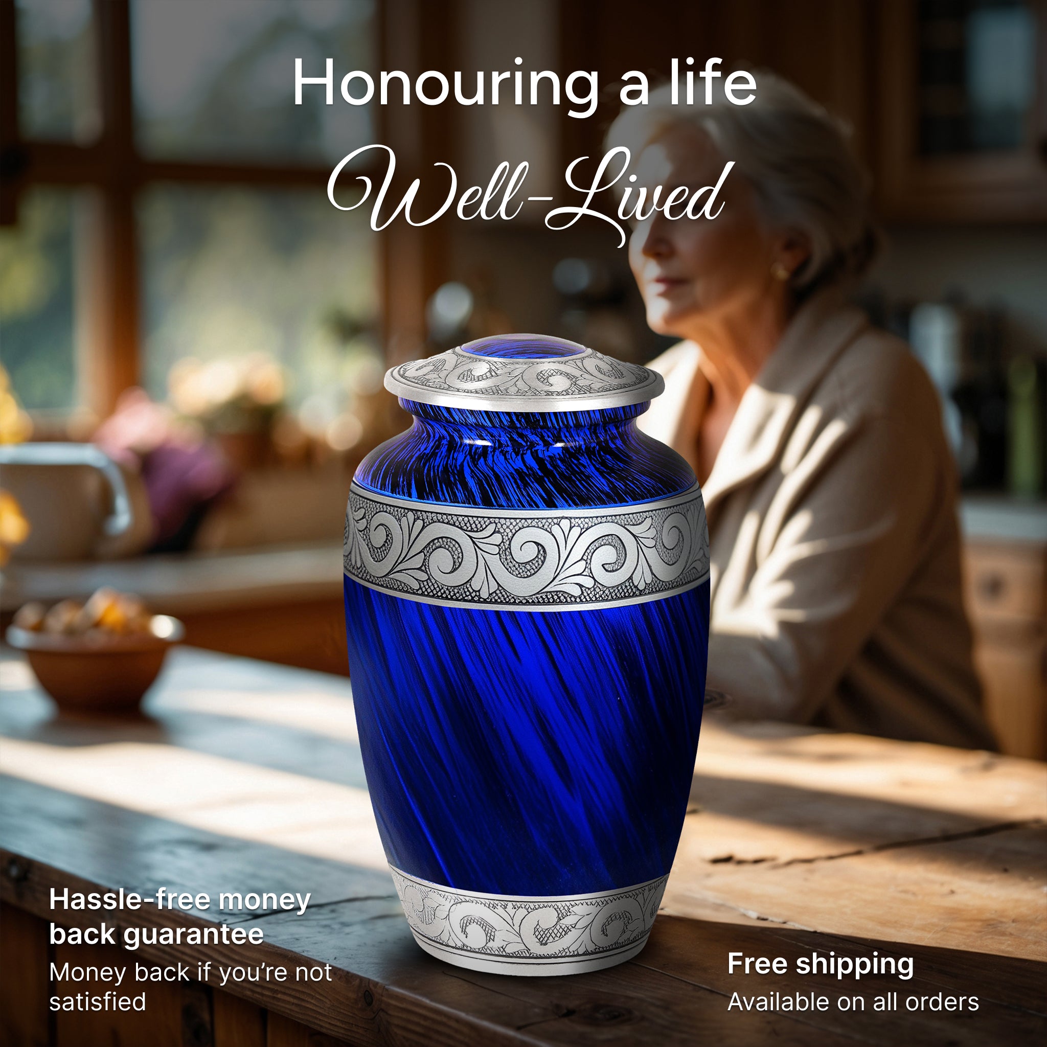 Eternal Blue Urn