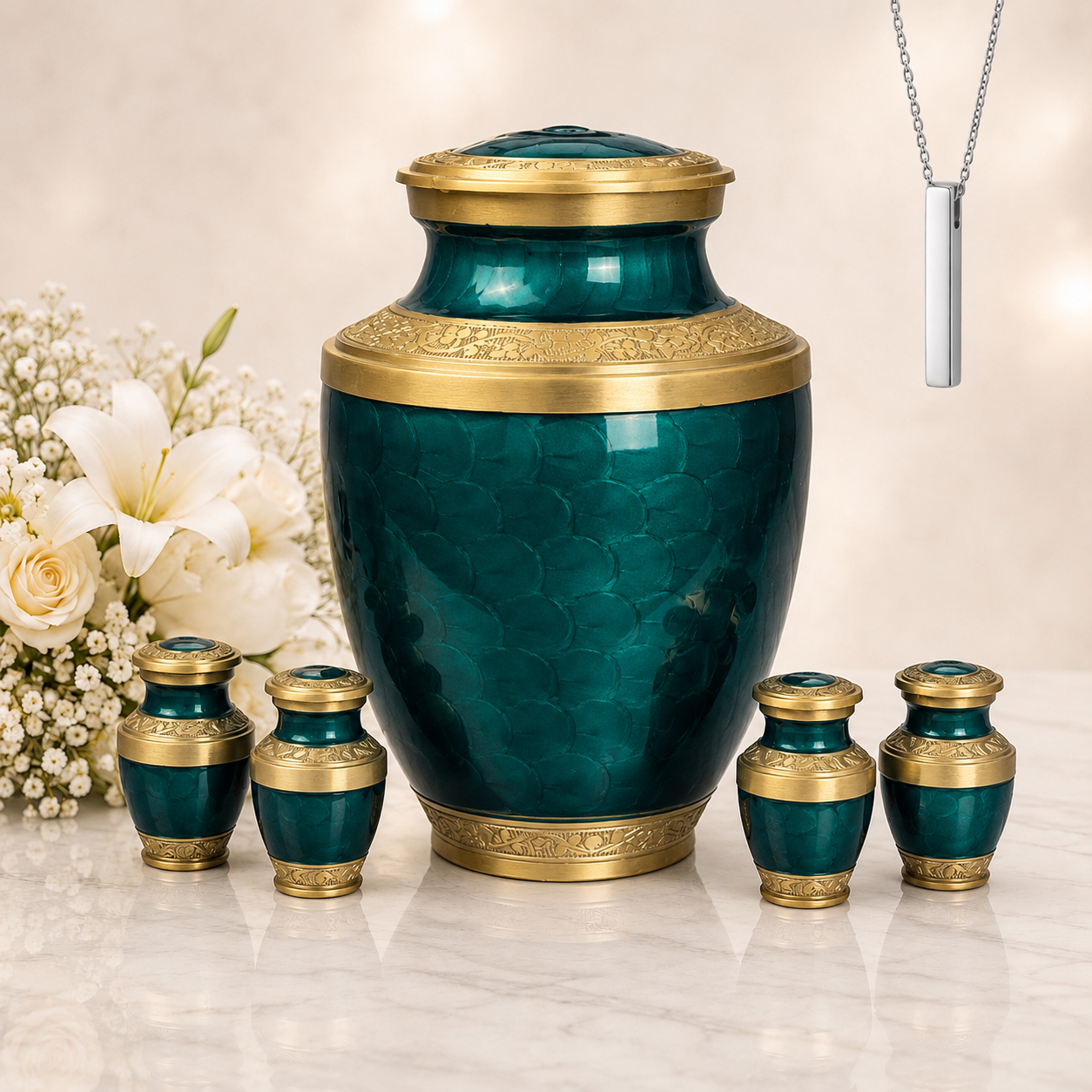 Emerald Legacy Cremation Urn