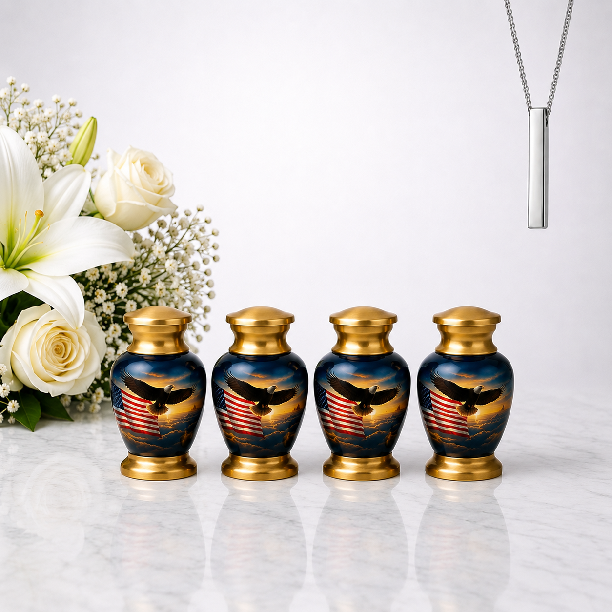 Eagle American Flag Premium Urn