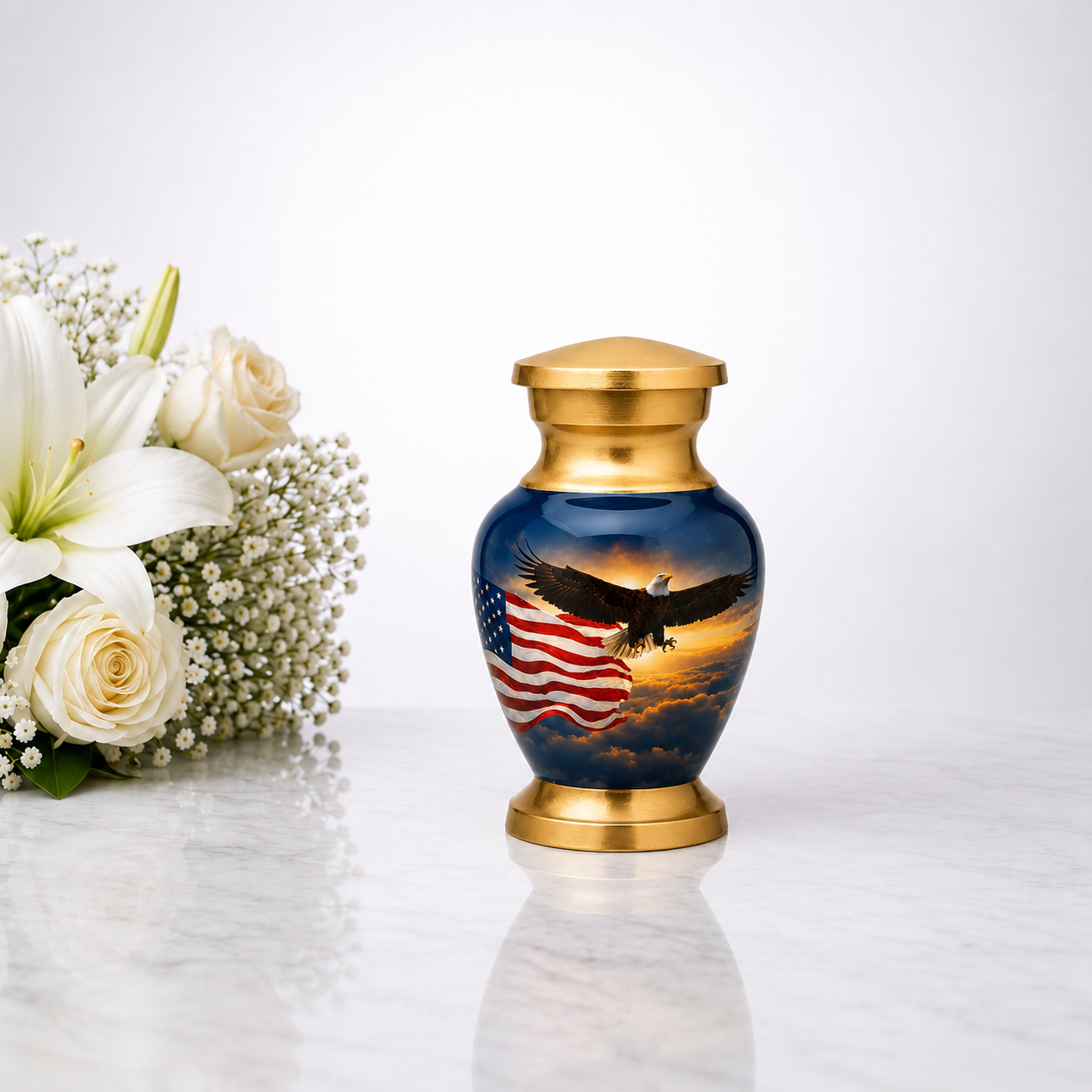 Eagle American Flag Premium Urn