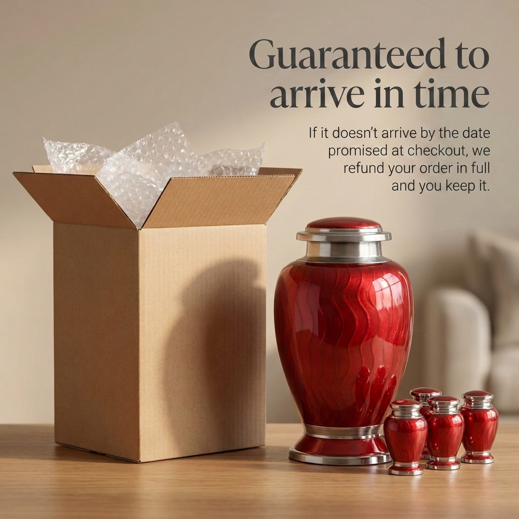 Premium Ripple Cremation Urn for Adult Ashes