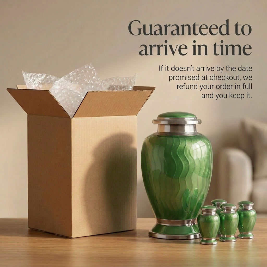 Premium Ripple Cremation Urn for Adult Ashes