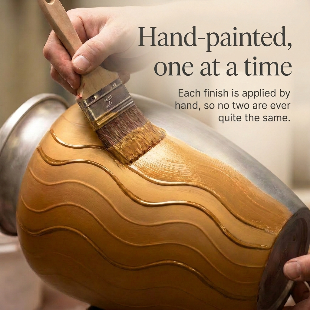 Premium Ripple Cremation Urn for Adult Ashes