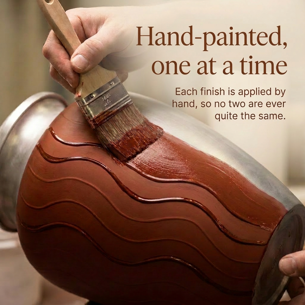 Premium Ripple Cremation Urn for Adult Ashes