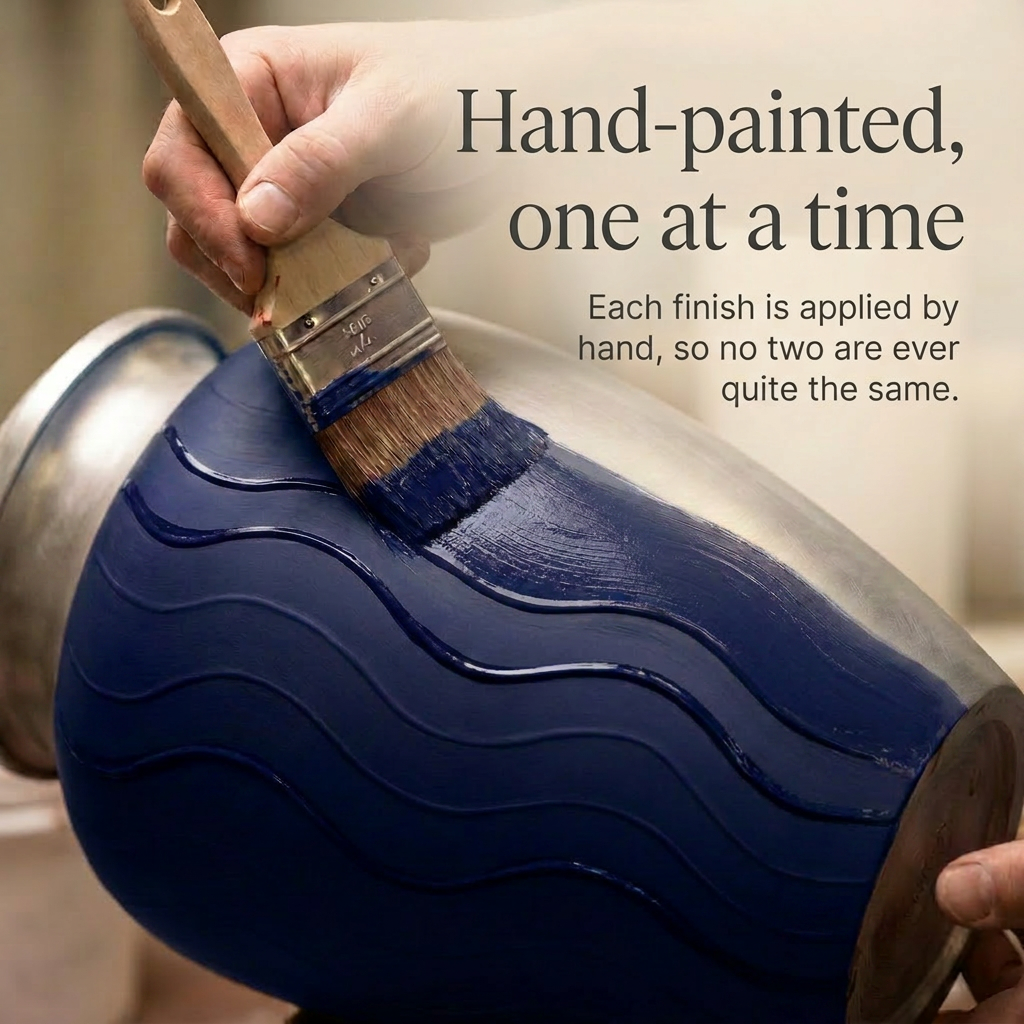 Premium Ripple Cremation Urn for Adult Ashes