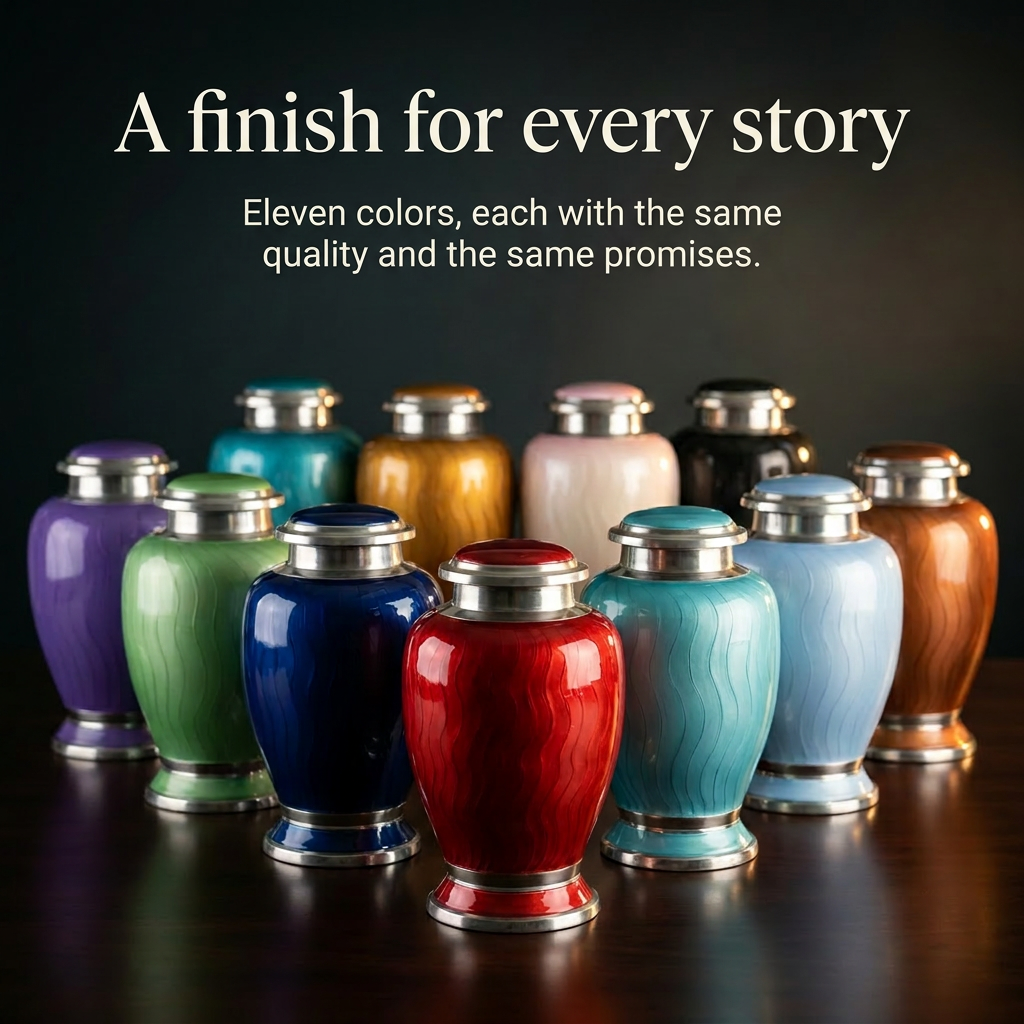 Premium Ripple Cremation Urn for Adult Ashes