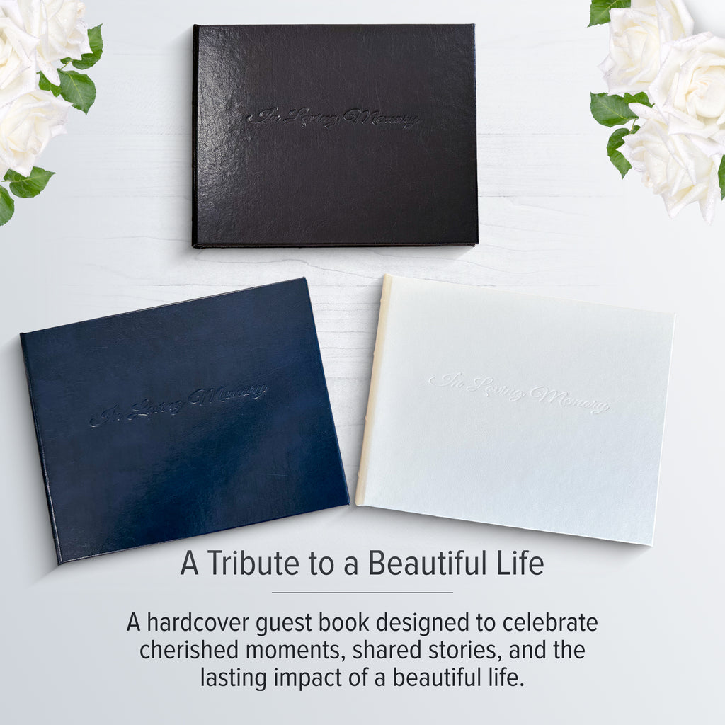 Leather Memorial Guest Book