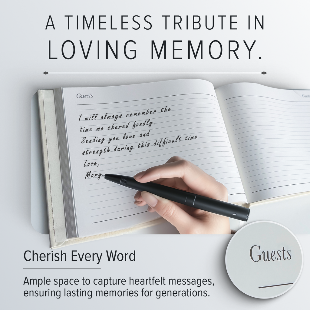 Leather Memorial Guest Book