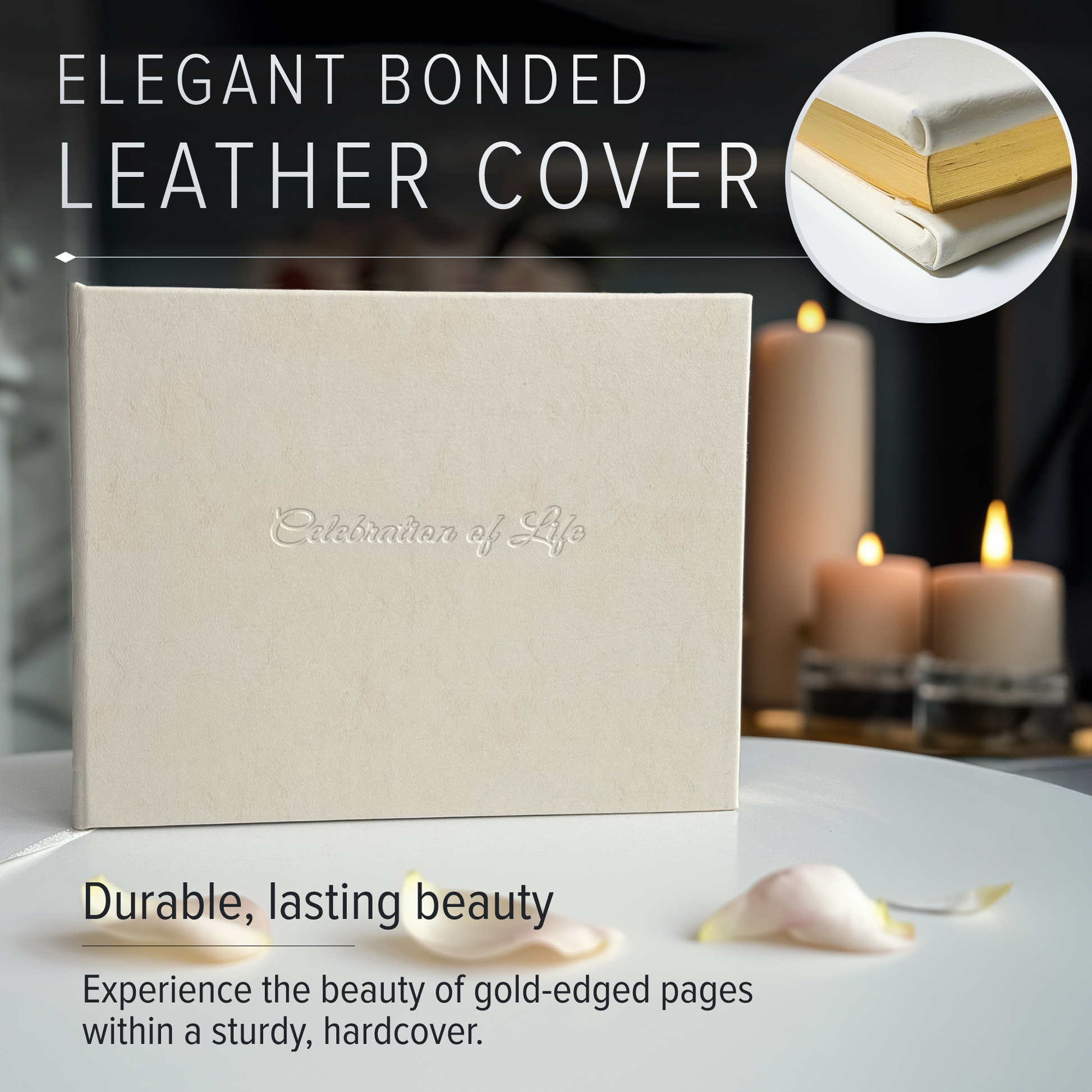 Leather Memorial Guest Book