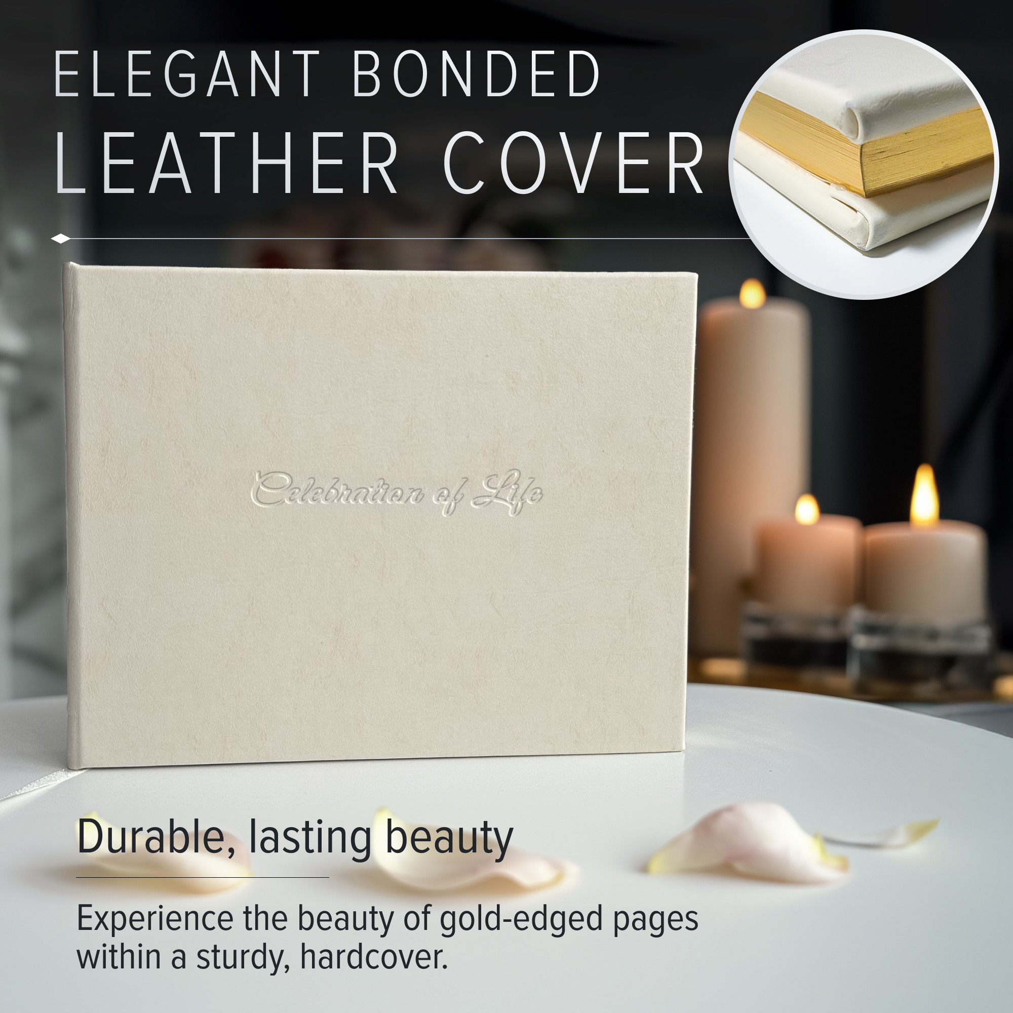 Leather Memorial Guest Book
