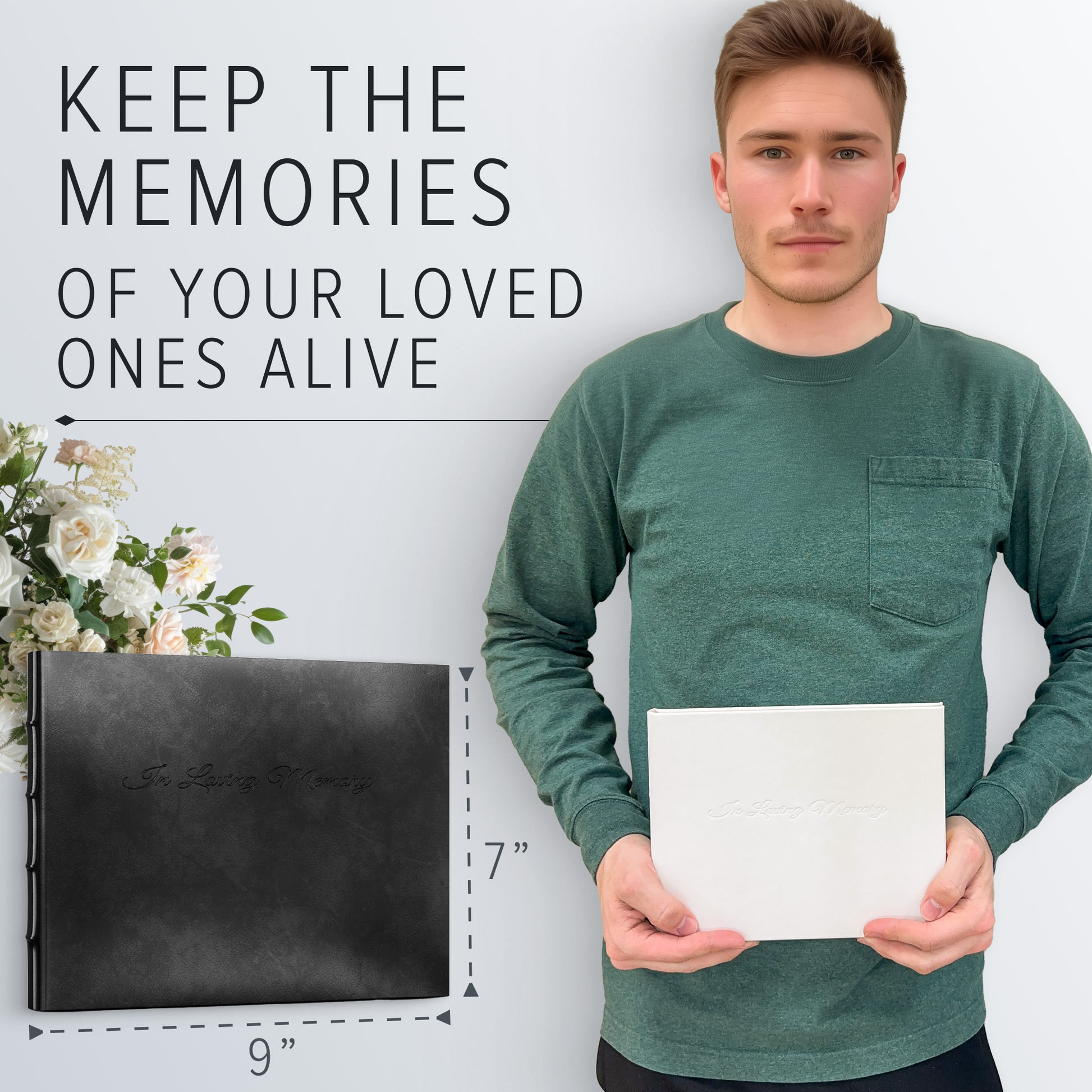 Leather Memorial Guest Book