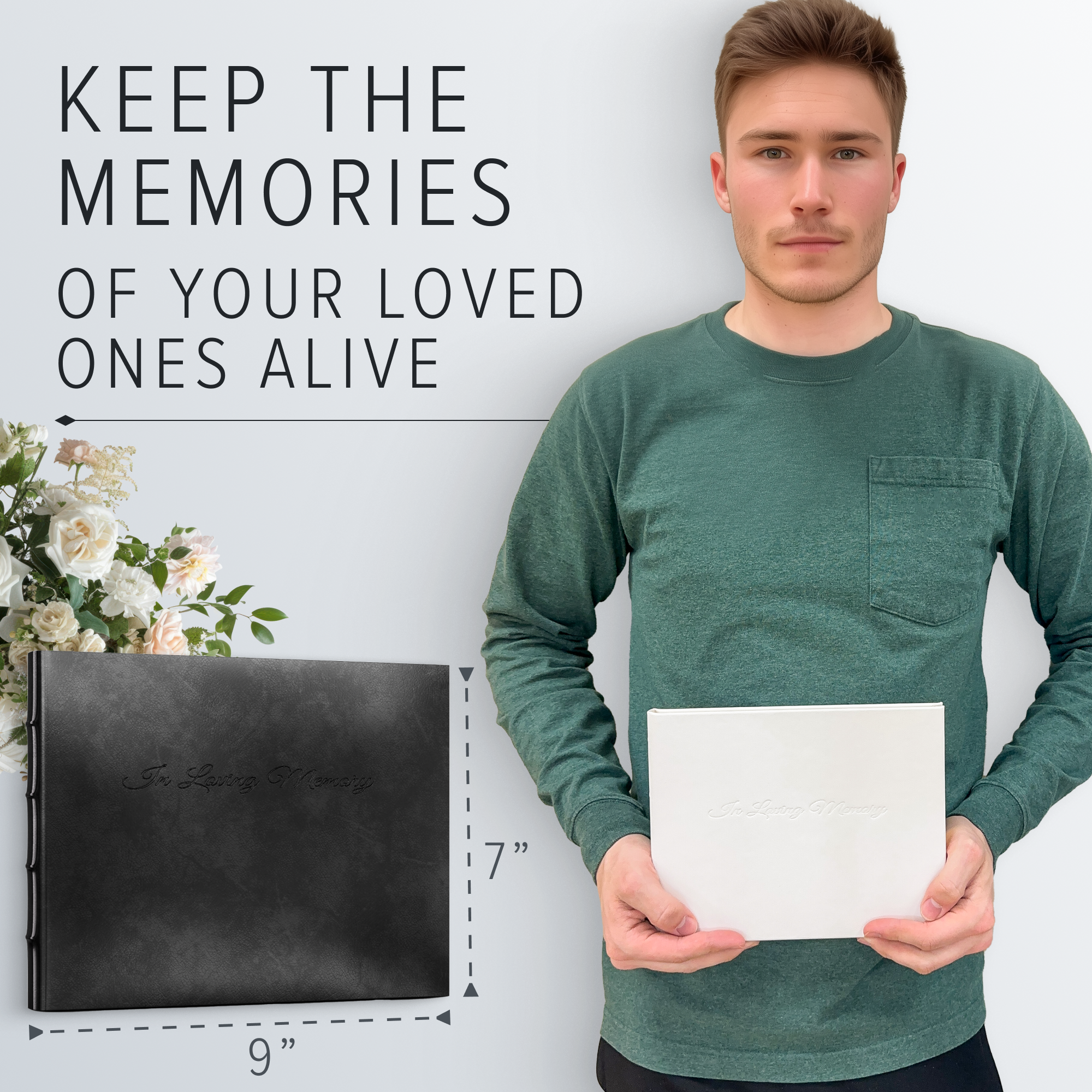 Leather Memorial Guest Book