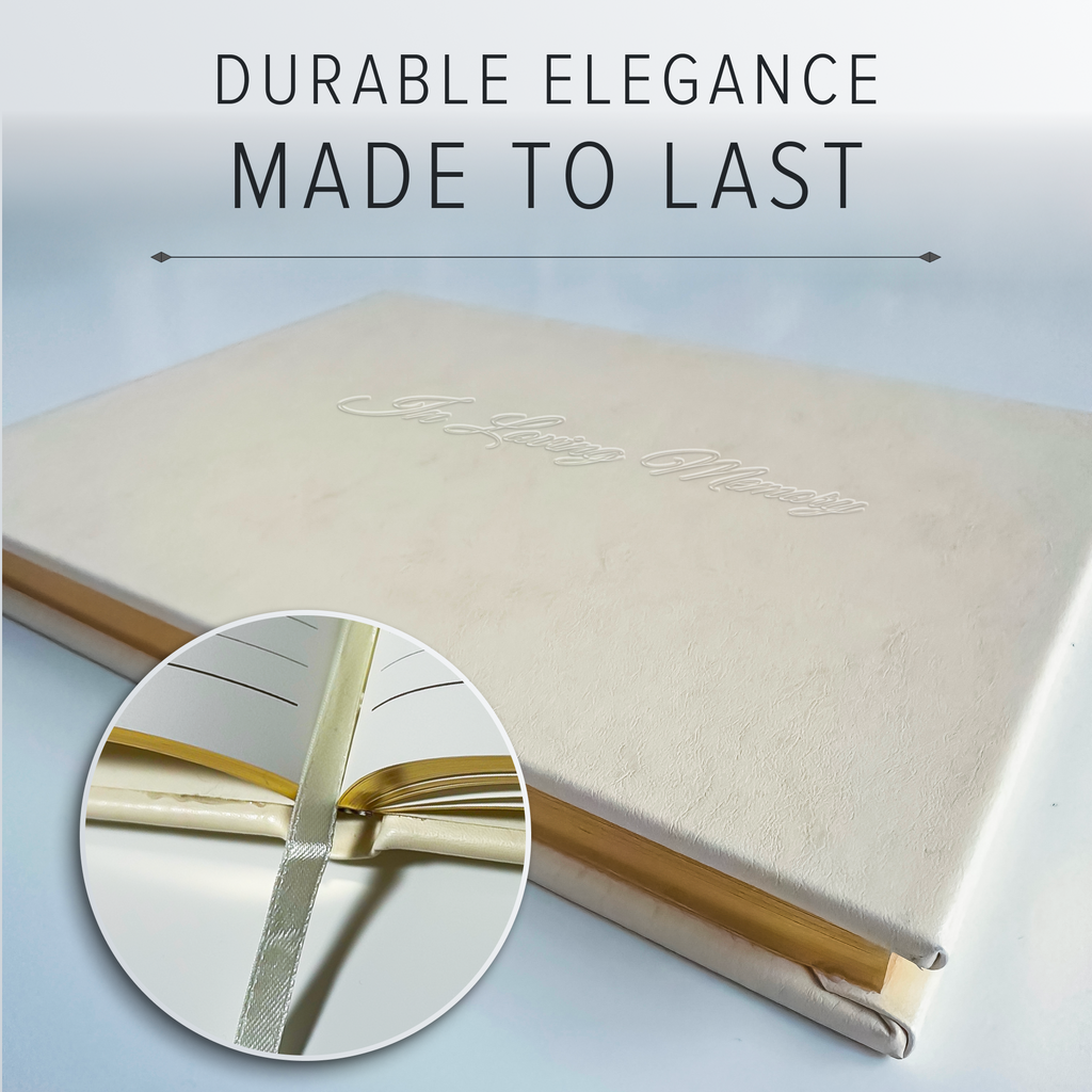 Leather Memorial Guest Book