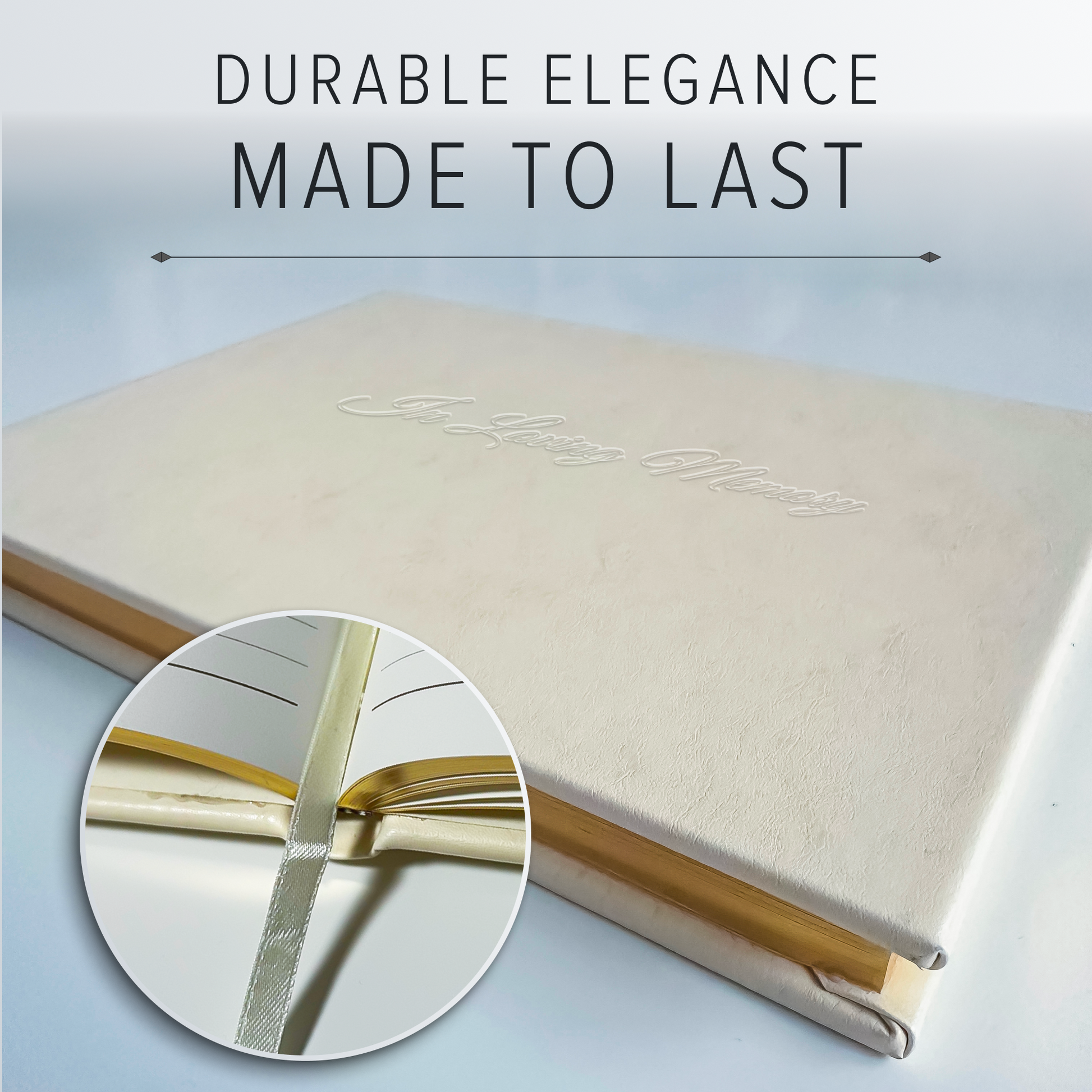 Leather Memorial Guest Book