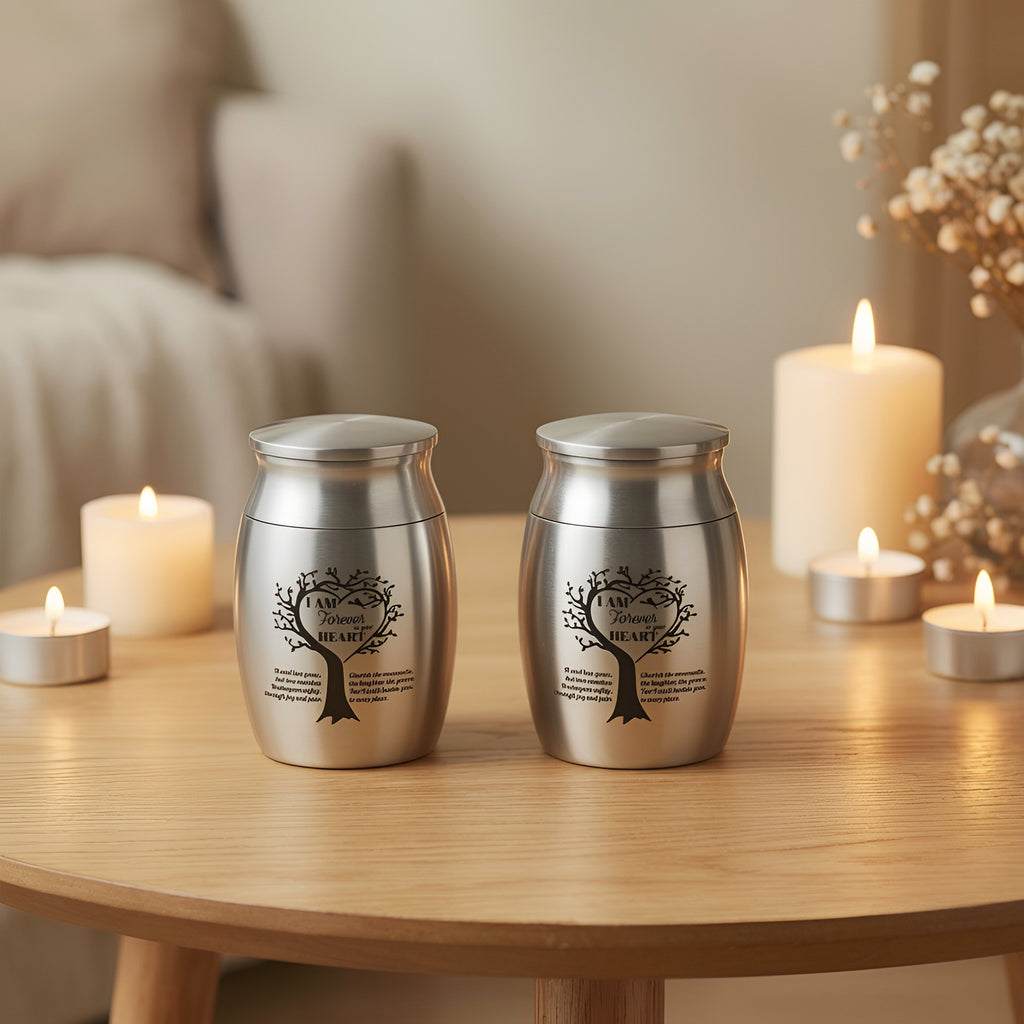 Stainless Steel Cremation Urn Set