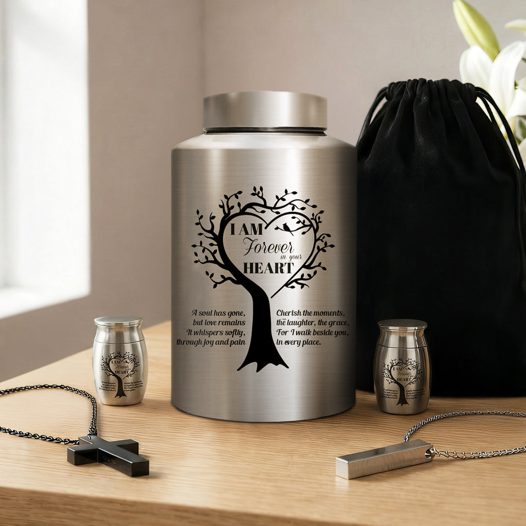 Stainless Steel Cremation Urn Set
