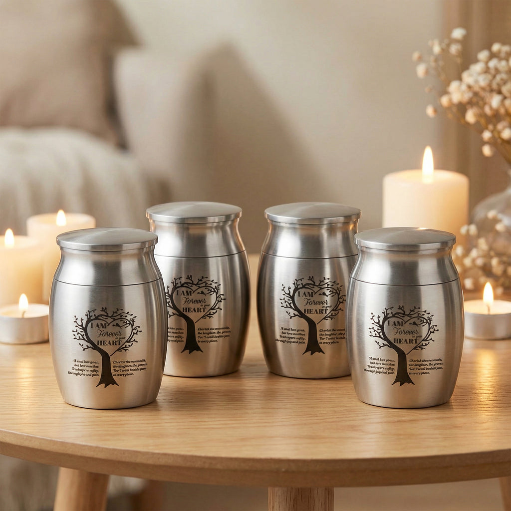 Stainless Steel Cremation Urn Set