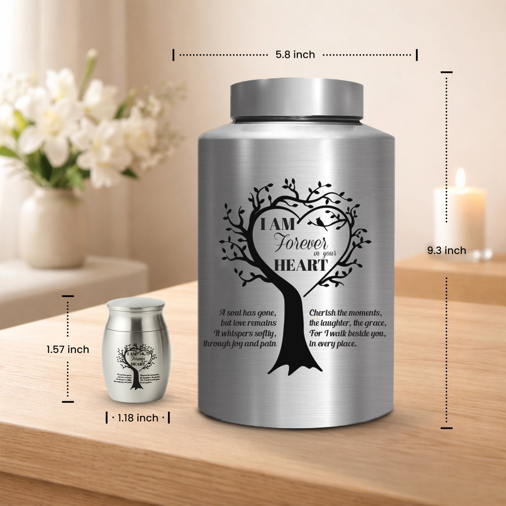 Stainless Steel Cremation Urn Set