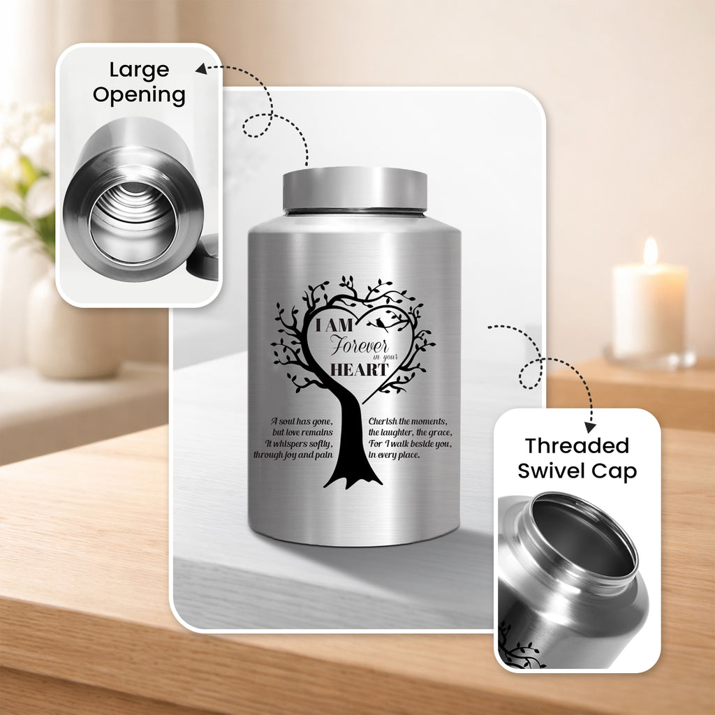Stainless Steel Cremation Urn Set