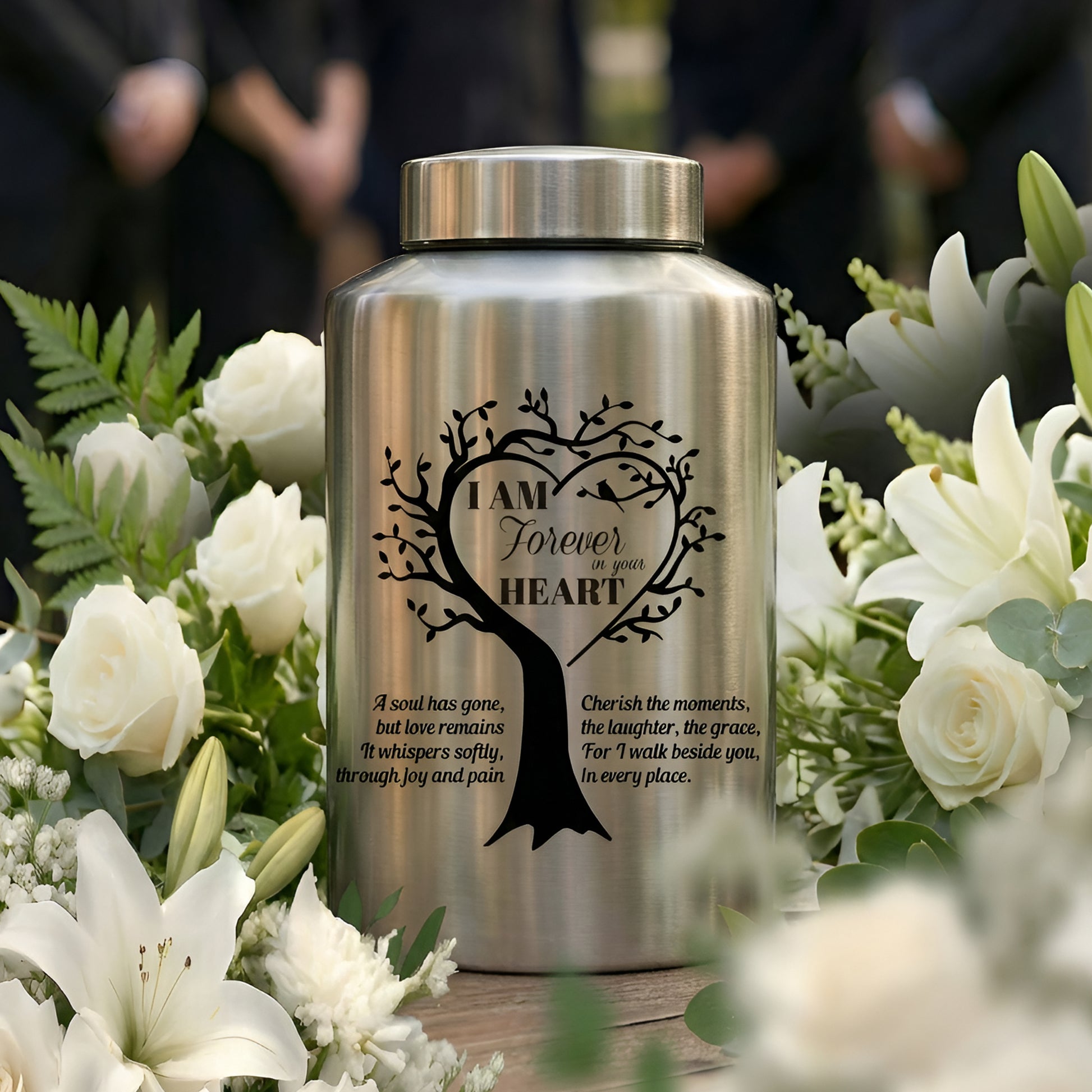 Stainless Steel Cremation Urn Set