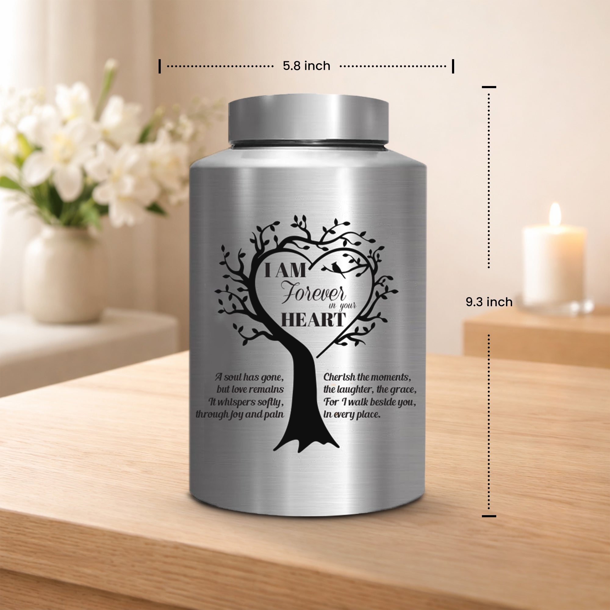 Stainless Steel Cremation Urn Set