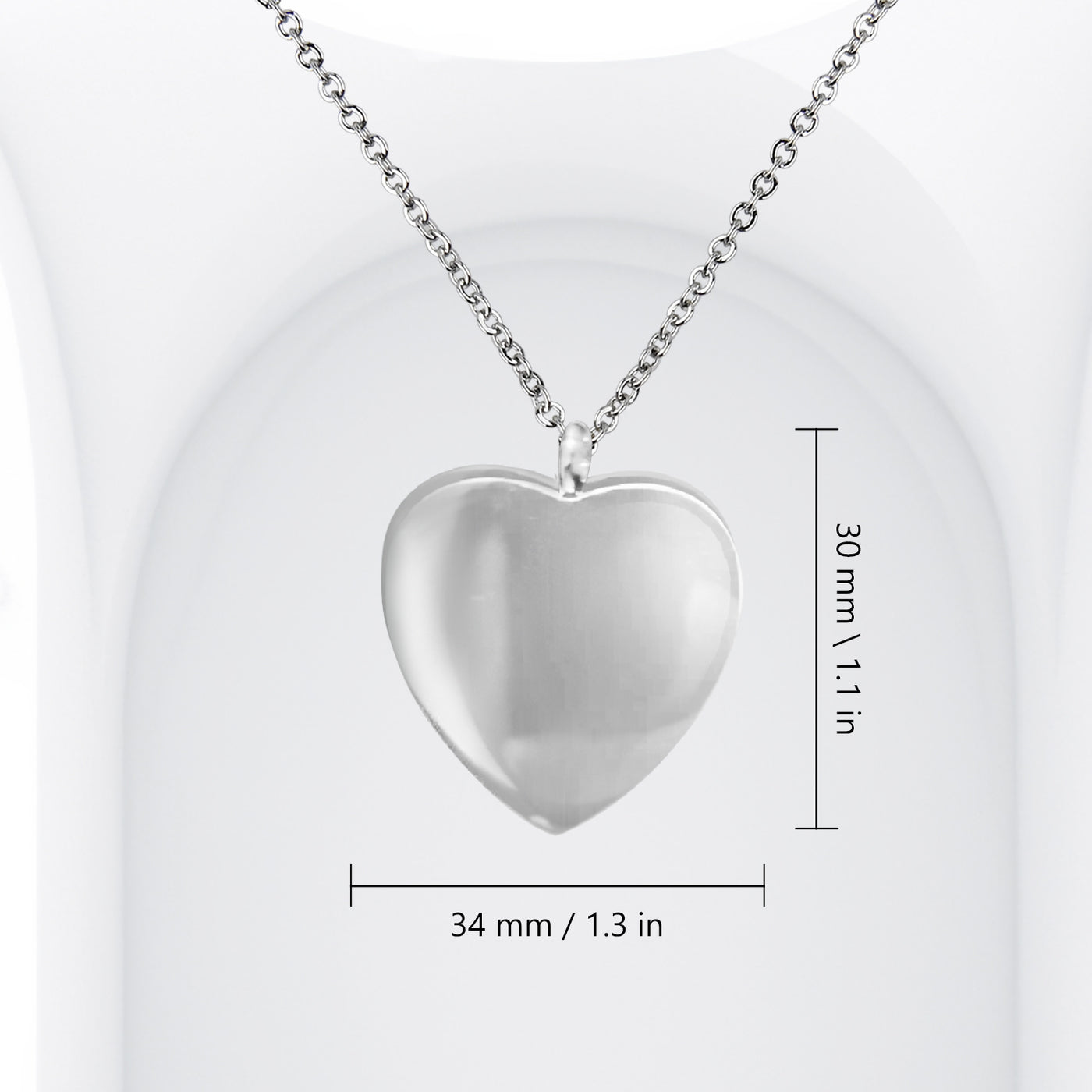 Minimalist Engravable Urn Necklace