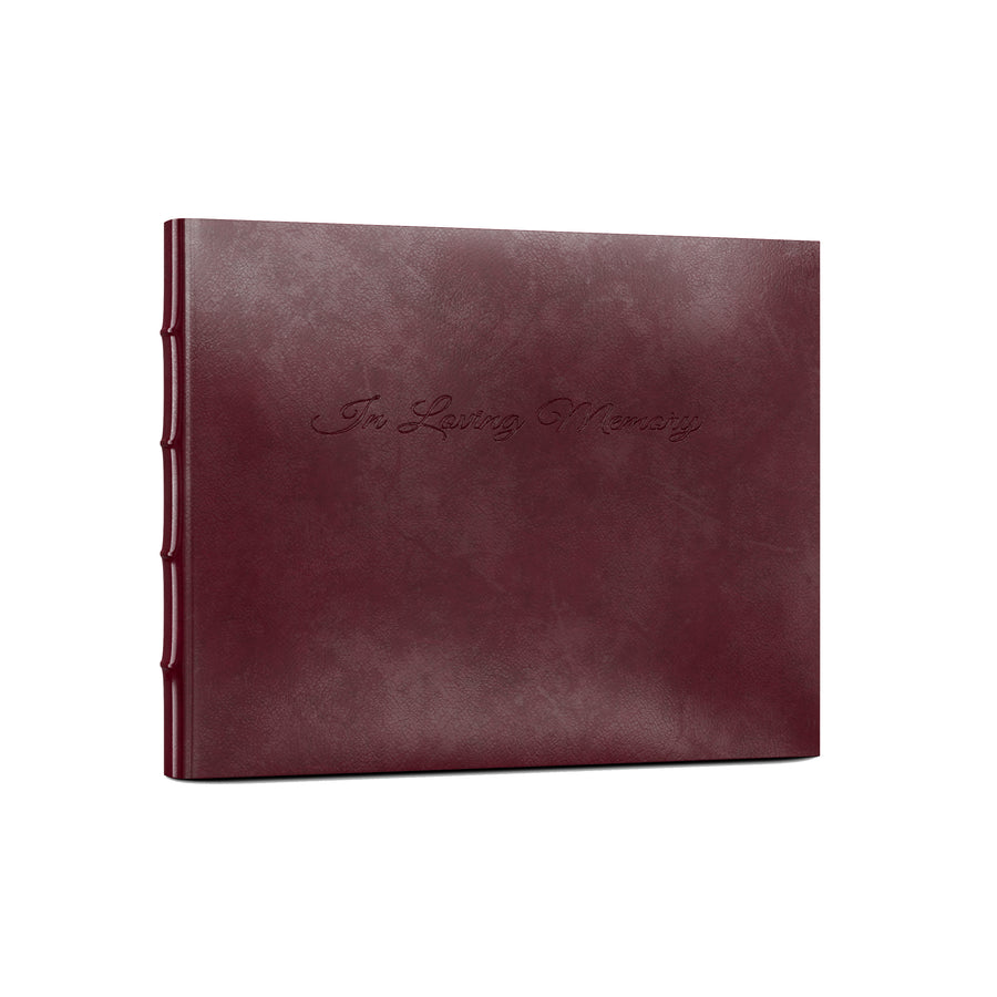 Leather Memorial Guest Book