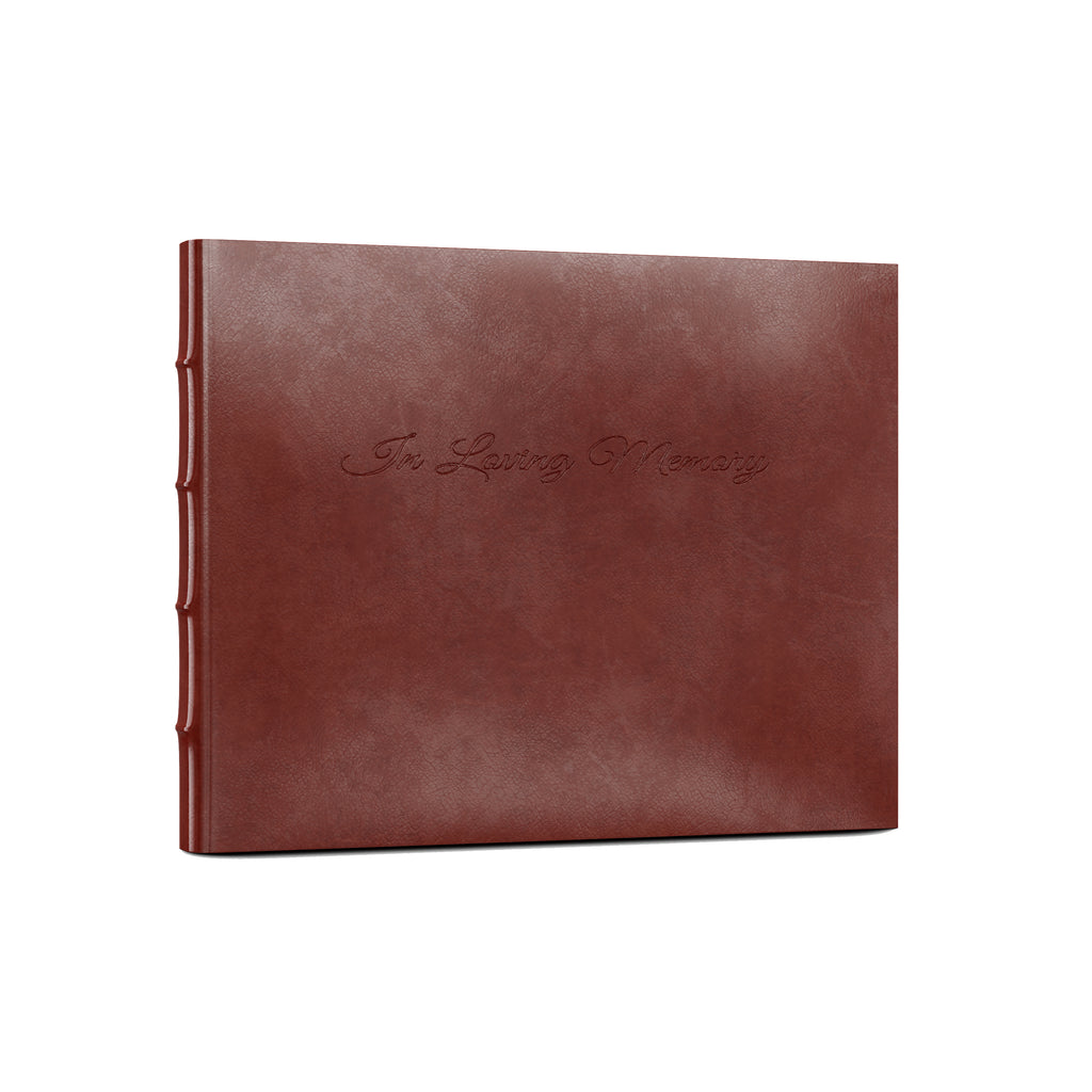 Leather Memorial Guest Book
