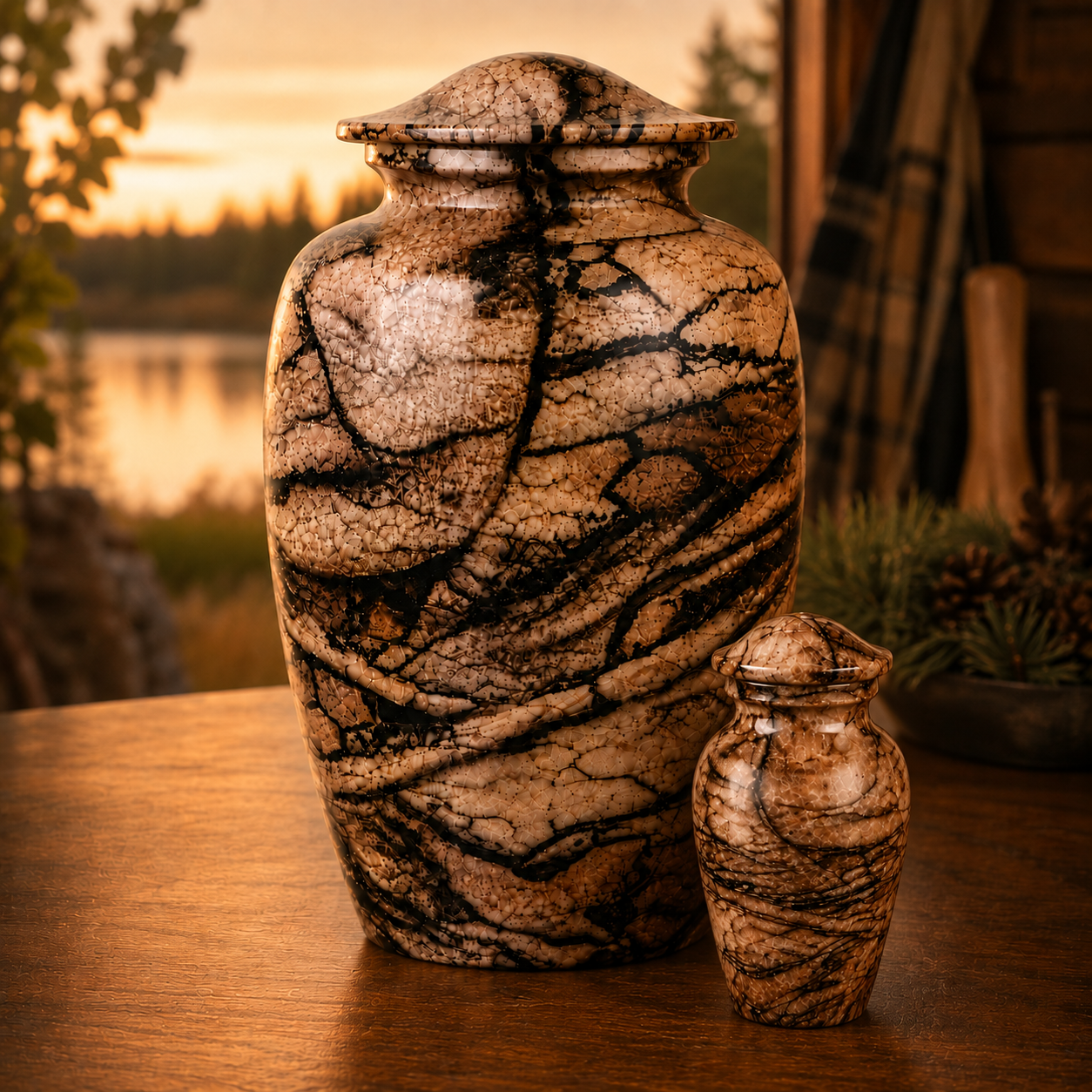 Autumn Stone Cremation Urn