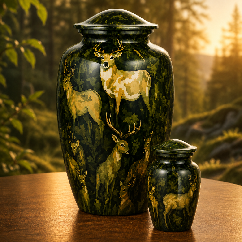 Woodland Deer Cremation Urn