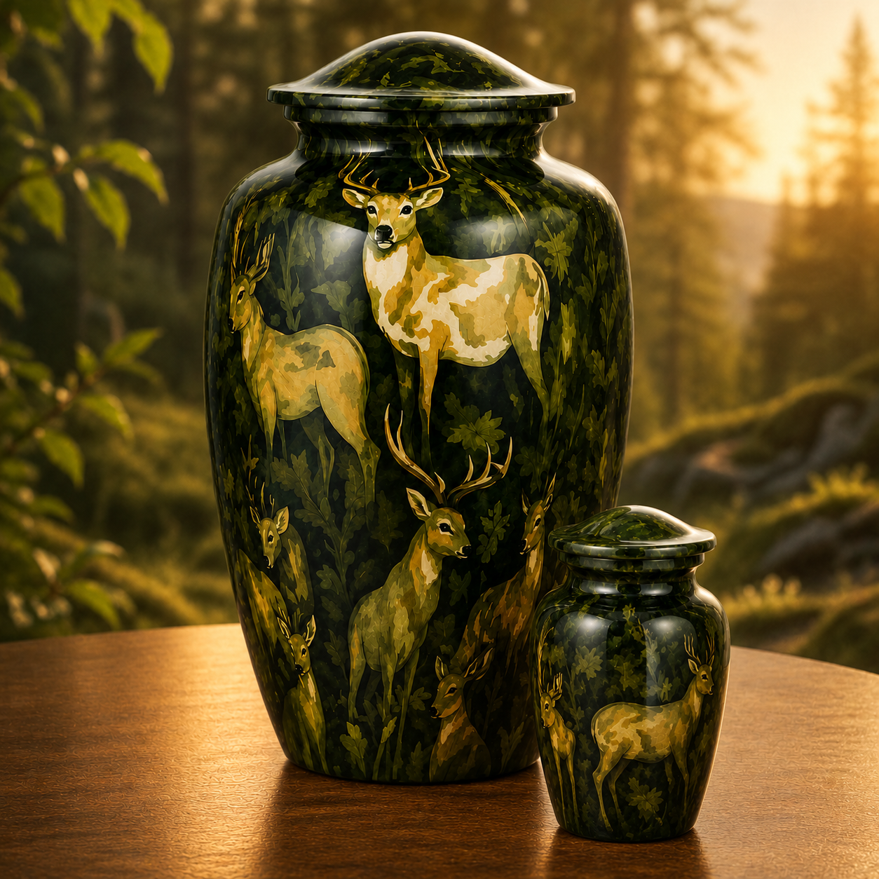Woodland Deer Cremation Urn